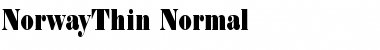 Download NorwayThin Font