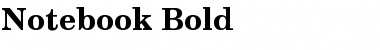 Download Notebook Bold Font