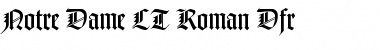 Download NotreDame LT RomanDfr Font