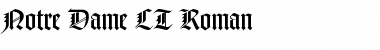 Download NotreDame LT Roman Regular Font