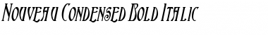 Download NouveauCondensed Bold Italic Font