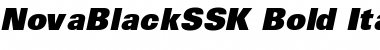 Download NovaBlackSSK Bold Italic Font