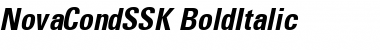 Download NovaCondSSK BoldItalic Font