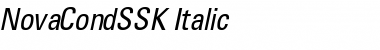 Download NovaCondSSK Italic Font