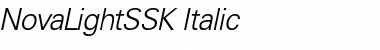 Download NovaLightSSK Italic Font
