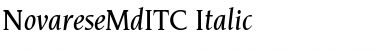 Download NovareseMdITC Italic Font
