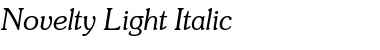 Download Novelty Italic Font