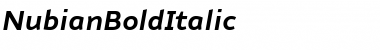 Download NubianBoldItalic Regular Font