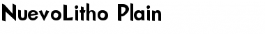 Download NuevoLitho Plain Font