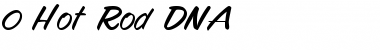 Download 0 Hot Rod DNA Regular Font