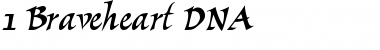 Download 1 Braveheart DNA Regular Font