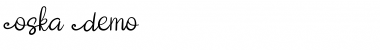 Download Oska- Demo Font