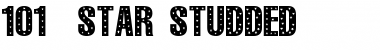 Download 101! StaR StuDDeD Regular Font
