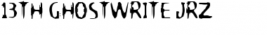 Download 13th Ghostwrite Regular Font