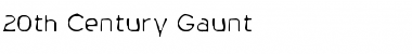 Download 20th Century Gaunt Font