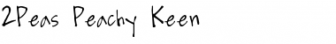 Download 2Peas Peachy Keen Regular Font