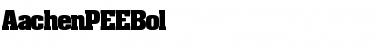 Download AachenPEEBol Font Download AachenPEEBol Font