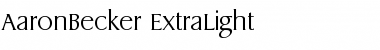 Download AaronBecker-ExtraLight Font