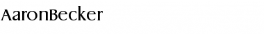Download AaronBecker Font