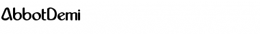 Download AbbotDemi Font Download AbbotDemi Font