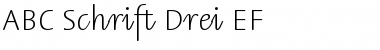 Download ABC Schrift Drei EF Font Download ABC Schrift Drei EF Font