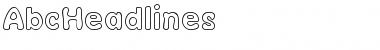Download AbcHeadlines Font Download AbcHeadlines Font