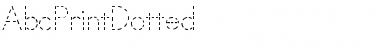 Download AbcPrintDotted Font Download AbcPrintDotted Font