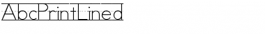 Download AbcPrintLined Font Download AbcPrintLined Font