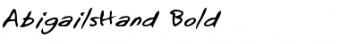 Download AbigailsHand Font Download AbigailsHand Font