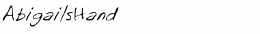 Download AbigailsHand Font