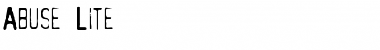 Download Abuse Lite Font Download Abuse Lite Font