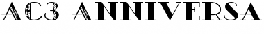 Download AC3-Anniversay Font Download AC3-Anniversay Font