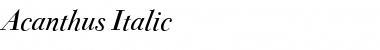Download Acanthus Font