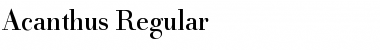 Download Acanthus Font