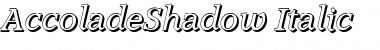 Download AccoladeShadow Font Download AccoladeShadow Font