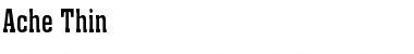 Download Ache Thin Font