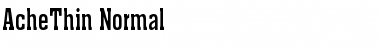 Download AcheThin Font