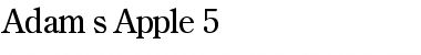 Adam's Apple 5 Font