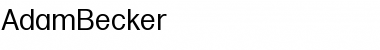 Download AdamBecker Font