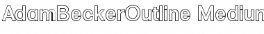 Download AdamBeckerOutline-Medium Font