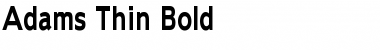 Download Adams Thin Font