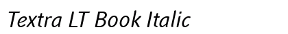 Textra LT Book Italic preview