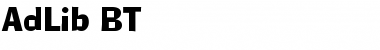 Download AdLib BT Font Download AdLib BT Font