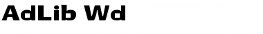 Download AdLib Wd Font Download AdLib Wd Font