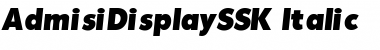 Download AdmisiDisplaySSK Font Download AdmisiDisplaySSK Font