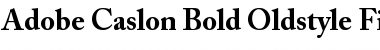 Download Adobe Caslon Bold Oldstyle FiguresA Font