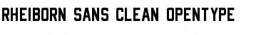 Download Rheiborn Sans Clean Regular Font