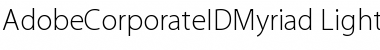Download AdobeCorporateIDMyriad-Light Font