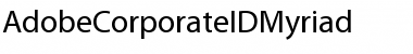 Download AdobeCorporateIDMyriad Font