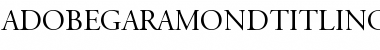 Download AdobeGaramondTitlingCapitals Font Download AdobeGaramondTitlingCapitals Font